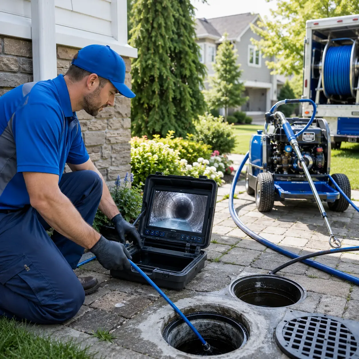 Outdoor drain cleaning professionals serving Clothier, WV