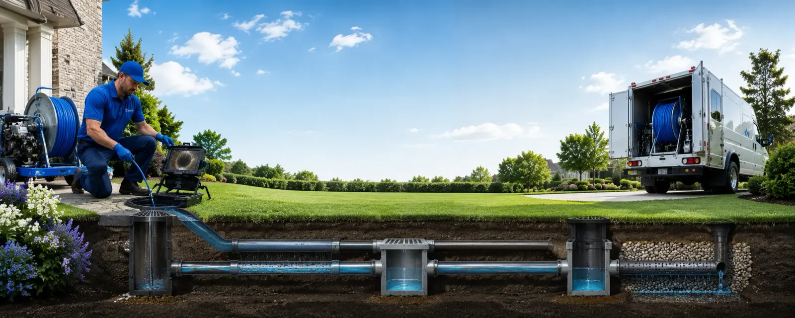 Outdoor drain cleaning information for Clothier, WV